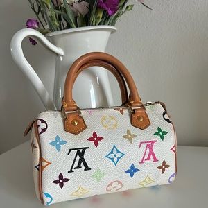 Louis Vuitton White Monogram Mini Speedy